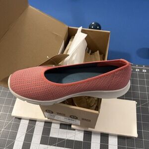 WACO Daily Stretch Batik Women's Size 9.5 D Pink Slip-On Comfort Shoes - New